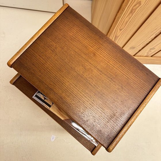 Image 1 of Mid - Century Nightstand With High Legs