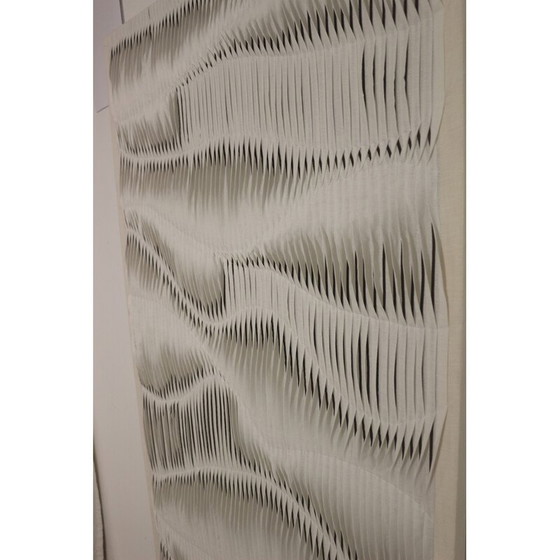 Image 1 of Vintage textured painting wave effect by pleating