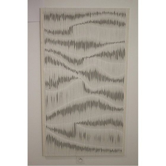 Image 1 of Vintage textured painting wave effect by pleating
