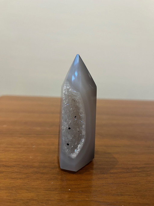 Brazilian Druzy Banded Agate Tower