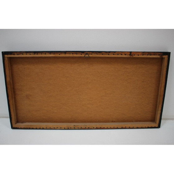 Image 1 of Vintage wall sculpture in copper-plated metal, Czechoslovakia 1972