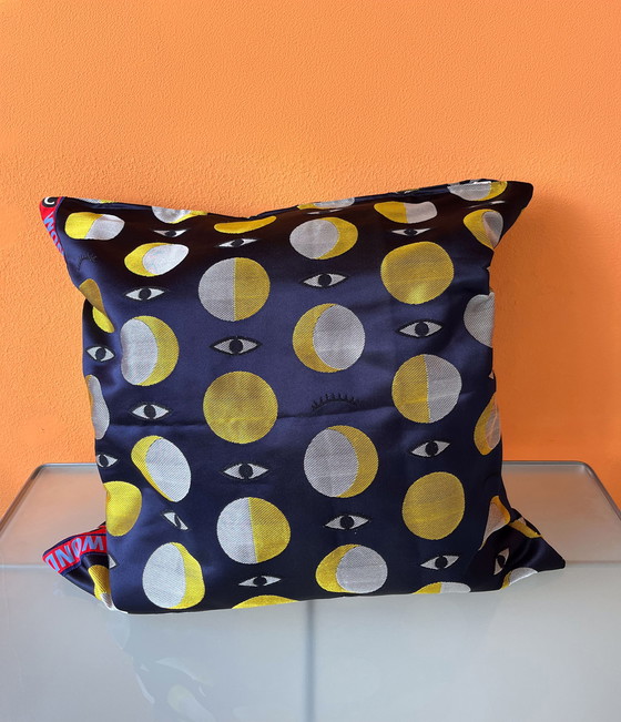 Image 1 of IKEA X Walter van Beirendonck Glódande blue cushion cover