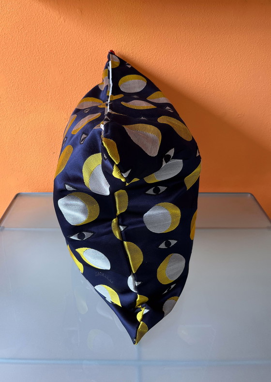 Image 1 of IKEA X Walter van Beirendonck Glódande blue cushion cover