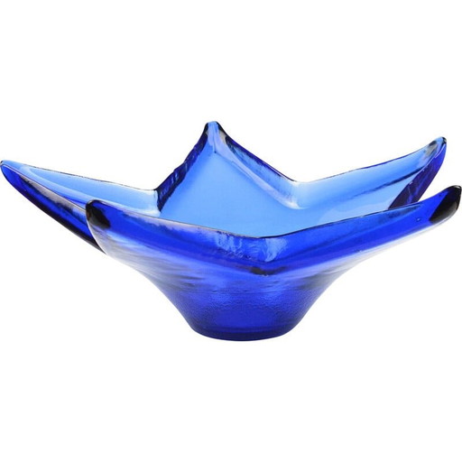 Ciotola vintage "Starfish" per Huta Szkła Gospodarczy Ząbkowice, Polonia anni '70