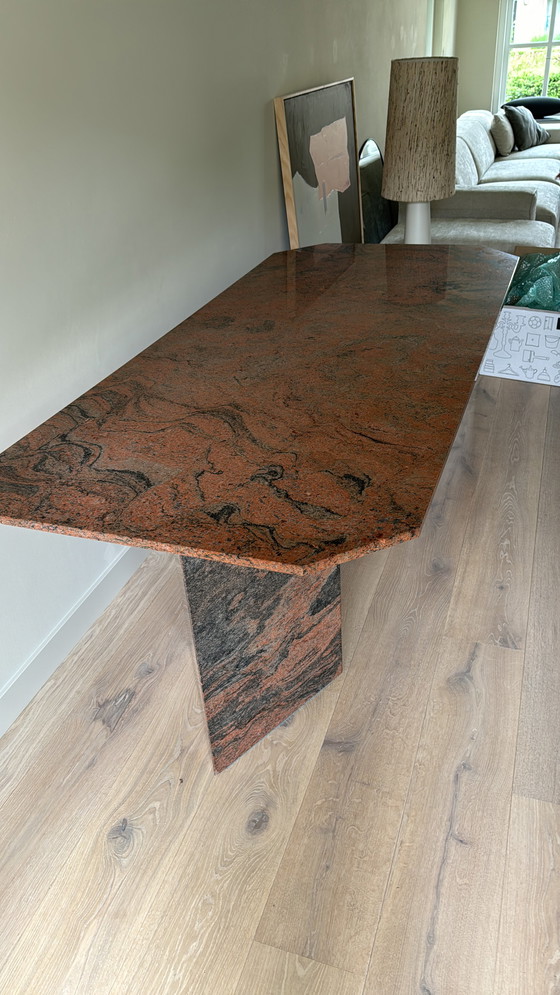 Image 1 of Table de salle à manger vintage en marbre