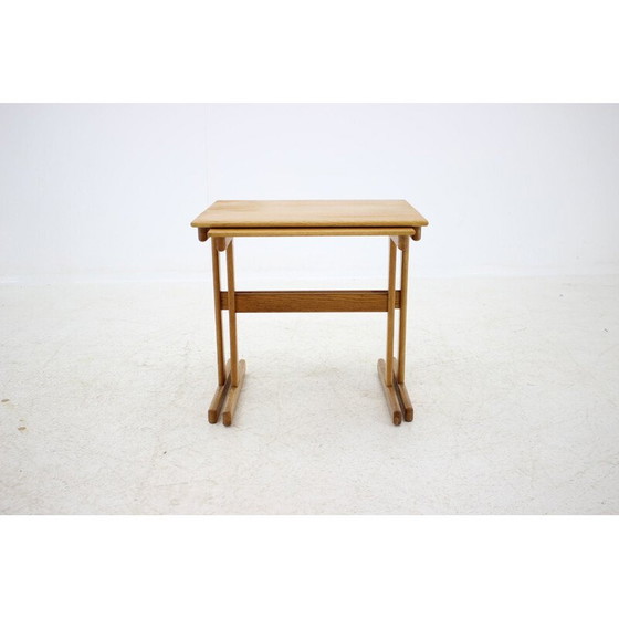 Image 1 of Mid-century oak nesting tables, Denmark 1960s