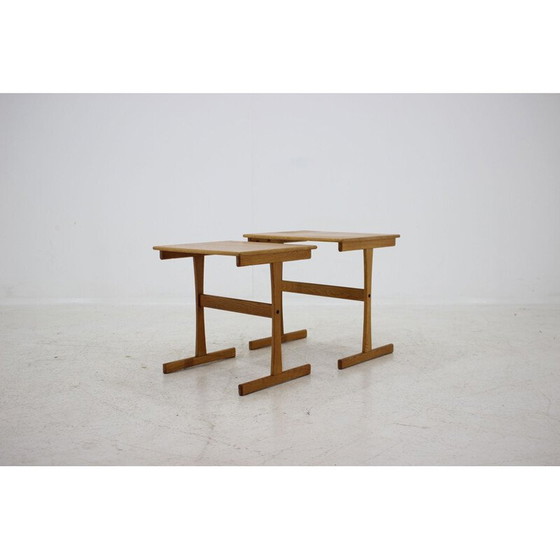 Image 1 of Mid-century oak nesting tables, Denmark 1960s