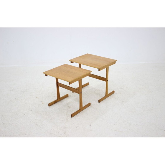 Image 1 of Mid-century oak nesting tables, Denmark 1960s