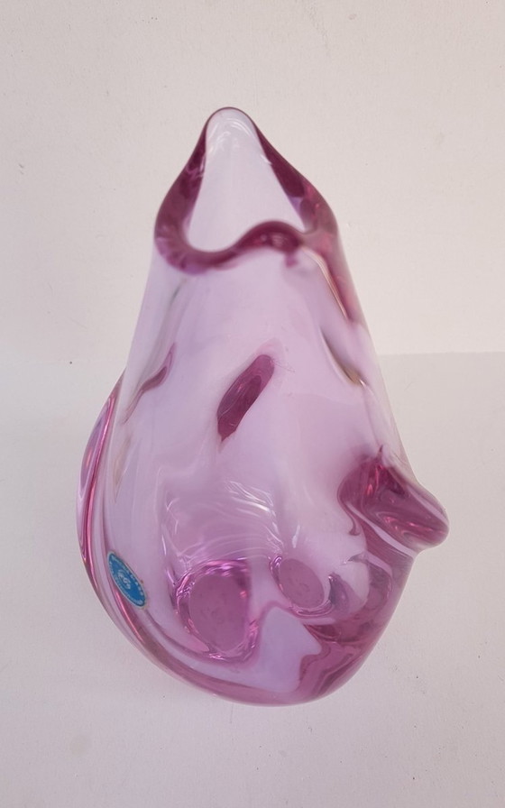 Image 1 of Art Glass Vase By Klinger Miroslav 