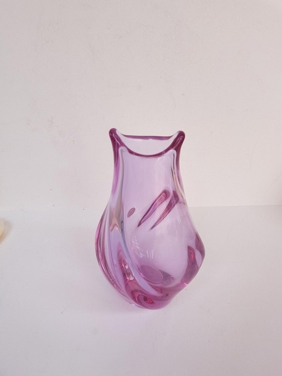 Image 1 of Art Glass Vase By Klinger Miroslav 