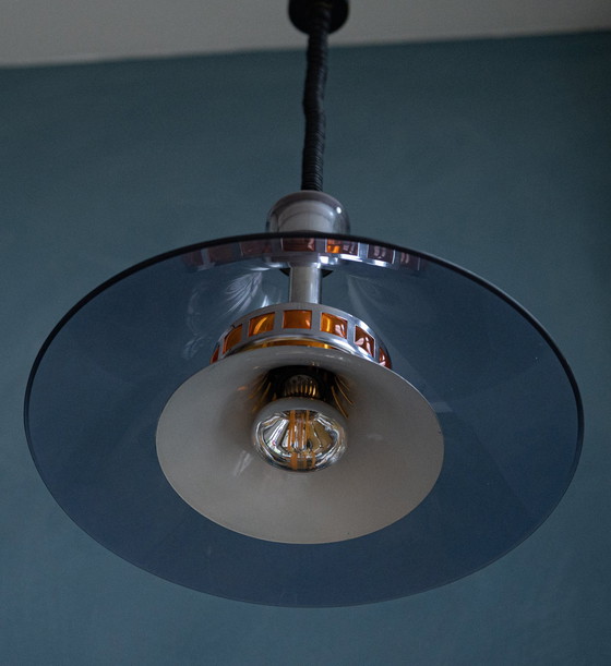 Image 1 of Space Age Trumpet Shaped Pendant Lamp