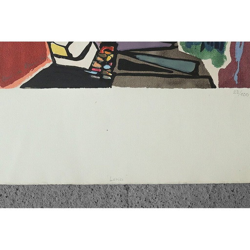 Vintage color painting by Lerici