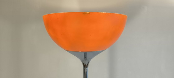 Image 1 of Gorgeous Authentic Floor Lamp Signed Harvey Guzzini 1970 Made In Italia