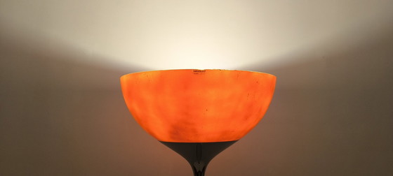 Image 1 of Gorgeous Authentic Floor Lamp Signed Harvey Guzzini 1970 Made In Italia