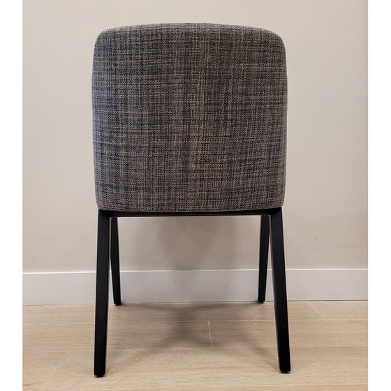 Image 1 of Vintage Kompass model chair in black lacquered beech by Roberto Tapinassi and Maurizio Manzoni for Roche Bobois