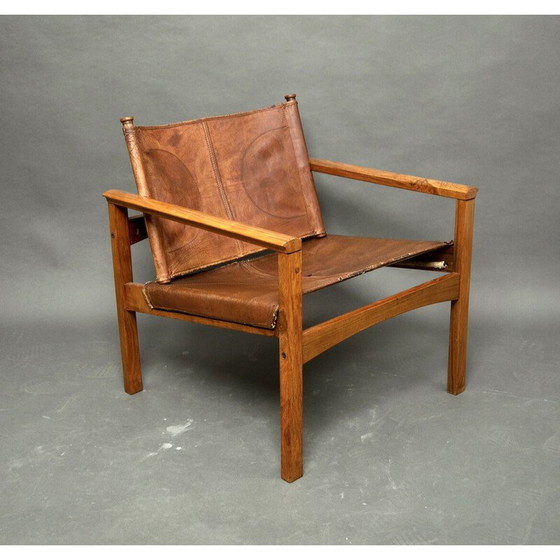 Image 1 of Vintage Safari lounge chair in rosewood by Michel Arnoult, Brazil 1960