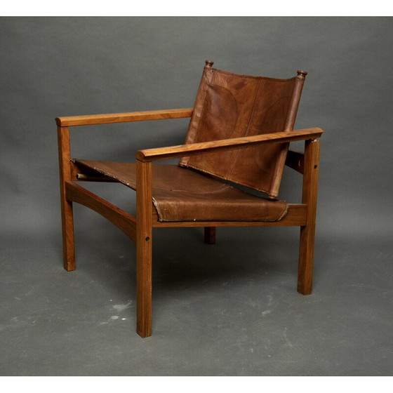 Image 1 of Vintage Safari lounge chair in rosewood by Michel Arnoult, Brazil 1960