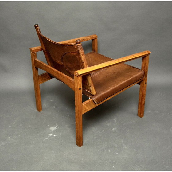 Image 1 of Vintage Safari lounge chair in rosewood by Michel Arnoult, Brazil 1960