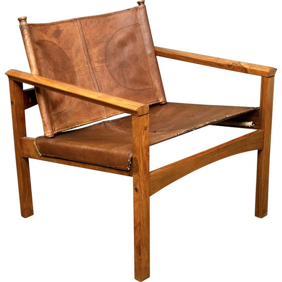Image 1 of Vintage Safari lounge chair in rosewood by Michel Arnoult, Brazil 1960