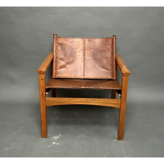Image 1 of Vintage Safari lounge chair in rosewood by Michel Arnoult, Brazil 1960