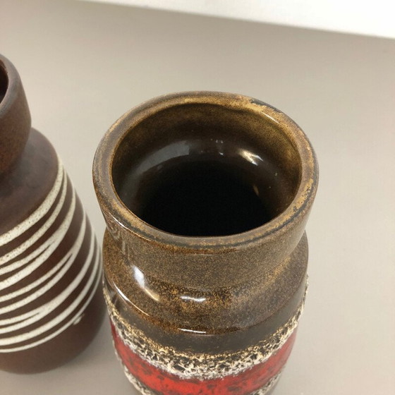 Image 1 of Set of 4 vintage ceramic vases for Scheurich, Germany 1970