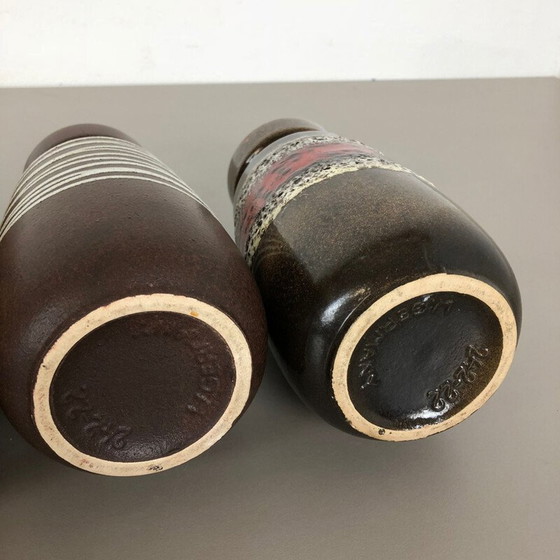 Image 1 of Set of 4 vintage ceramic vases for Scheurich, Germany 1970