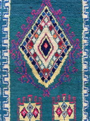 Blue Beautiful Berber Moroccan Runner Rug