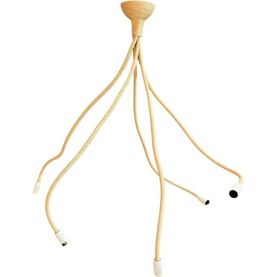 Image 1 of Vintage rope chandelier, France 1970