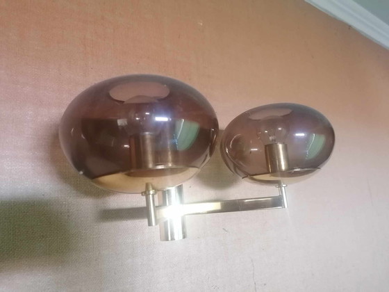 Image 1 of Set of 8 pairs of Sciolari modernist luminaires