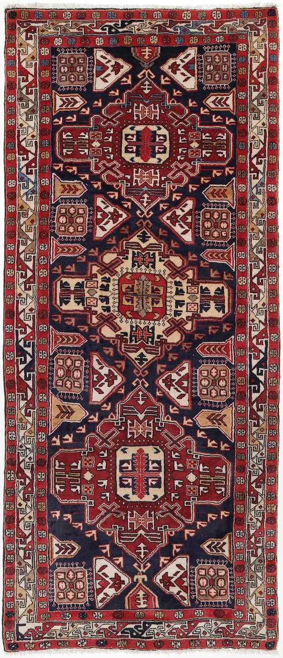 Image 1 of Original hand-knotted Persian carpet Ardebil Old 317 X 130 Cm Top condition