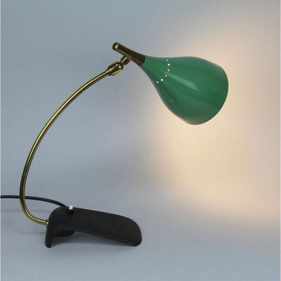 Image 1 of Vintage table lamp in lacquered metal and brass by Stilnovo