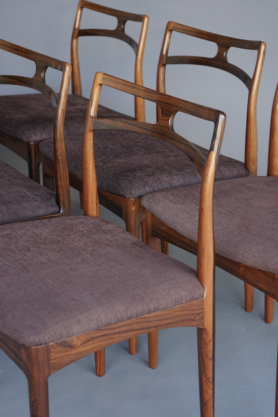 Image 1 of Model 94 Dining chairs By Johannes Andersen For Christian Linneberg, Denmark, 1960. Set Of 6