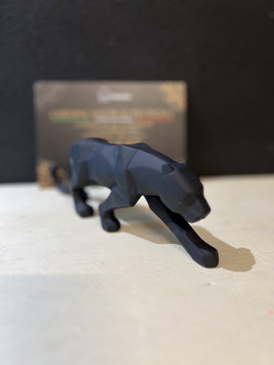 Image 1 of Scultura d'arte geometrica "Stealth Panther" Decorazione per la casa