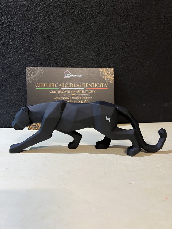 Image 1 of Scultura d'arte geometrica "Stealth Panther" Decorazione per la casa
