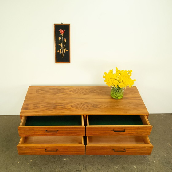 Image 1 of Lowboard with 4 drawers from Tepe, walnut, 1960s