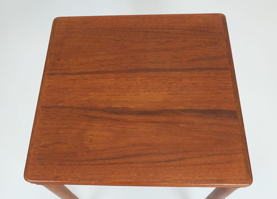 Image 1 of Danish Modern Teak Nesting Tables 3 Side Tables Early 1960S