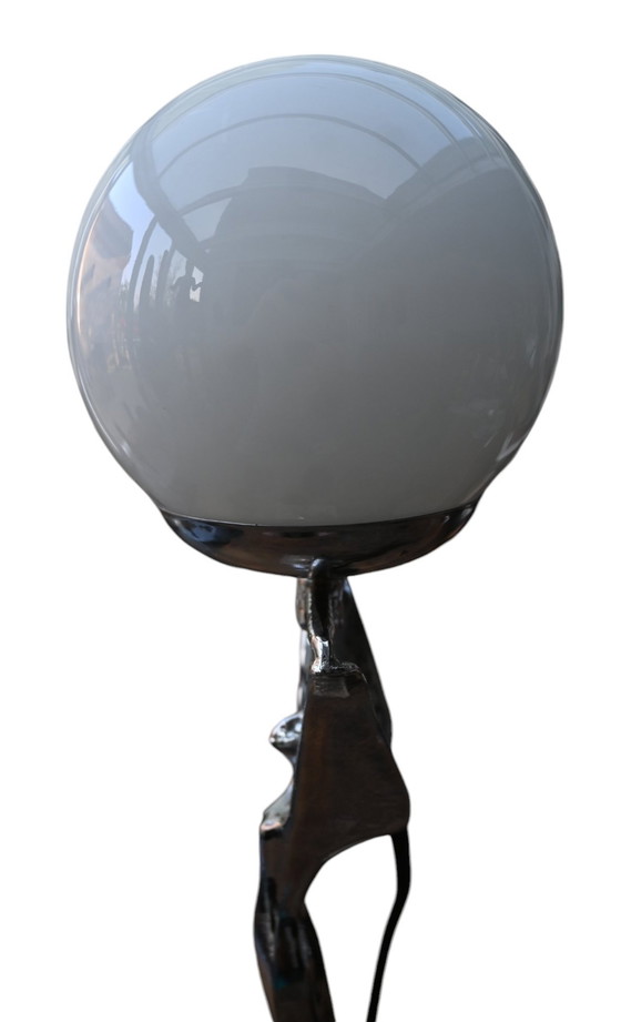 Image 1 of Chrome Art-Deco Table Lamp, 1920-30