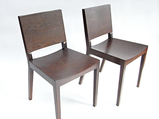 2X Chair Konrad, Lambert, ash brown