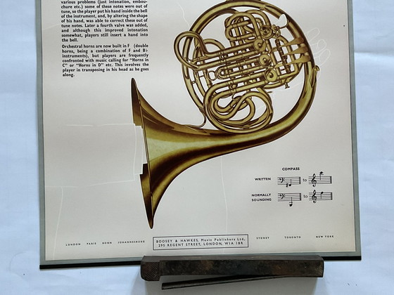 Image 1 of Vintage Poster by Boosey & Hawkes - The French Horn