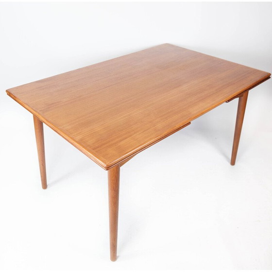 Image 1 of Danish vintage dining table in teak with extensions, 1960s