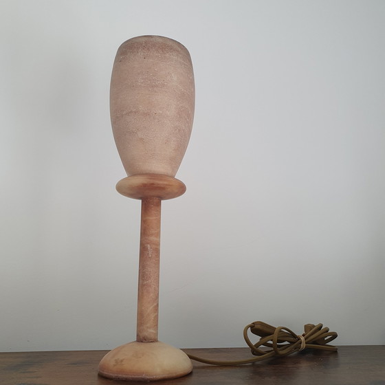 Image 1 of A. Pegasan Alabaster Table Lamp From The 1970s