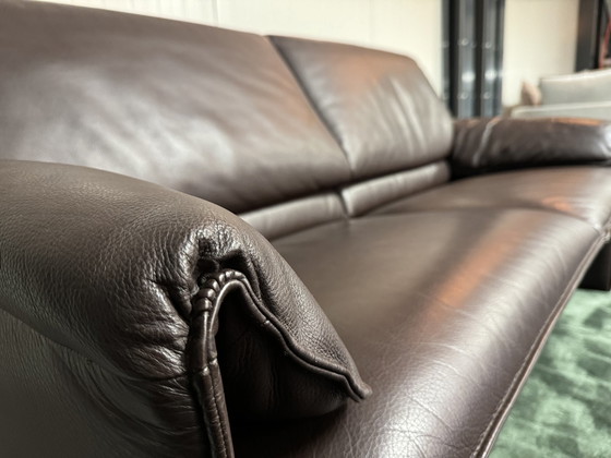 Image 1 of Leolux Bora Beta 2.5-seater sofa brown leather