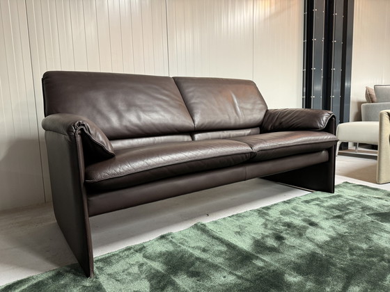 Image 1 of Leolux Bora Beta 2.5-seater sofa brown leather