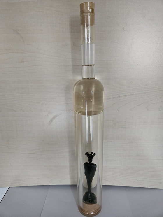 Image 1 of Escultura en botella "Hombre coronado" Conny Ammerlaan