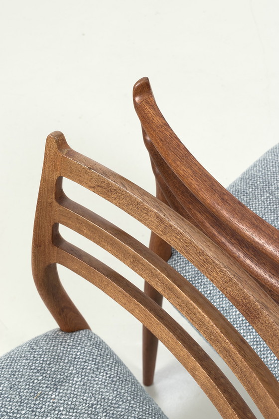 Image 1 of 4x JL Møllers Møbelfabrik '78' chair by Niels Møller