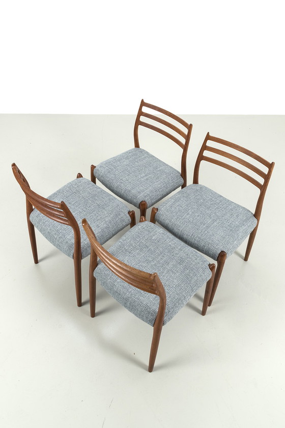 Image 1 of 4x JL Møllers Møbelfabrik '78' chair by Niels Møller