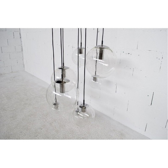 Image 1 of Vintage waterfall chandelier Raak Holland 1970