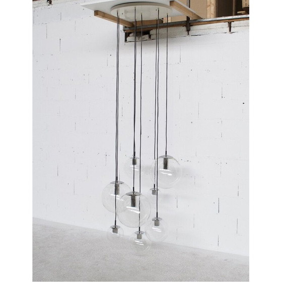 Image 1 of Vintage waterfall chandelier Raak Holland 1970