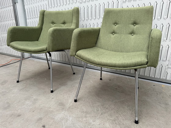 Image 1 of 2 bellissime sedie Artifort color verde menta.