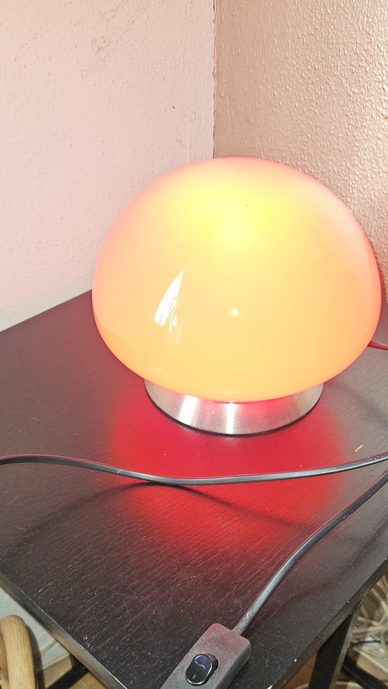 Image 1 of Red space age mushroom lamp retro